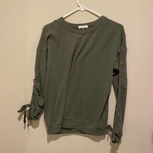 Garage Ribbon Sleeve Sweater